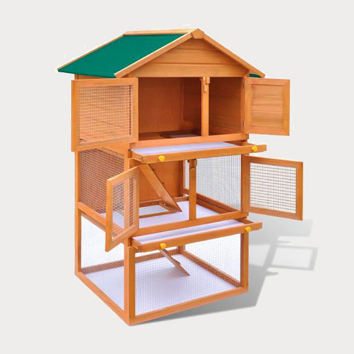 Wholesale OEM Two Layers Wooden Rabbit Cage Outdoor Pet House Large House for Rabbits Wholesale OEM Two Layers Wooden Rabbit Cage Outdoor Pet House Large House for Rabbits