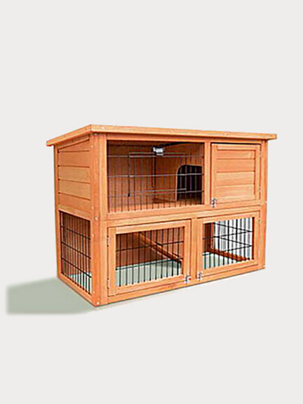 06-0787 Wooden Rabbit Cage Fir Wood Rabbit Cage House Wooden Rabbit Cage Fir Wood Rabbit Cage House
