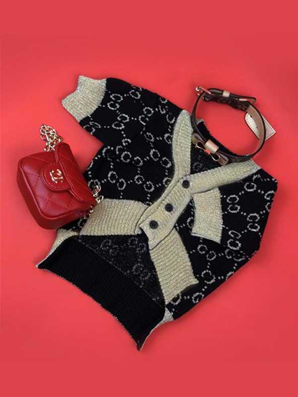 Dog Clothes Knit Sweater Cardigan Pet Winter Wear 06-1327 (2) Dog Clothes Knit Sweater Cardigan Pet Winter Wear 06-1327