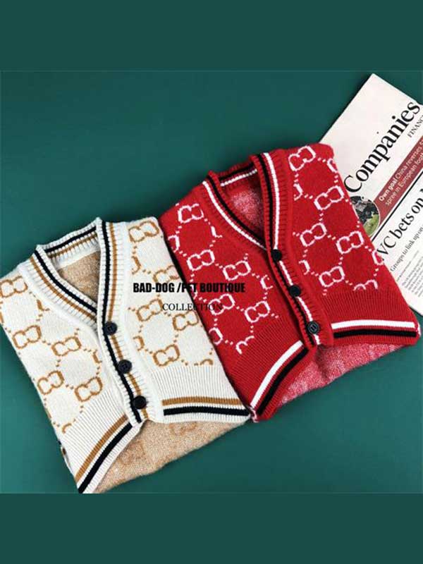 Wholesale Dog Sweater - Winter Clothes Cardigan Sweater For Pet 06-1326 (2) Wholesale Dog Sweater - Winter Clothes Cardigan Sweater For Pet