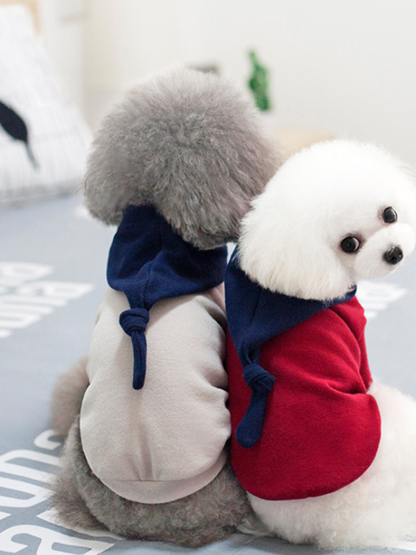 Factory Wholesale Pure Cotton Winter Warm Dog Clothes Hoodie 06-0210 (2) Factory Wholesale Pure Cotton Winter Warm Dog Clothes Hoodie