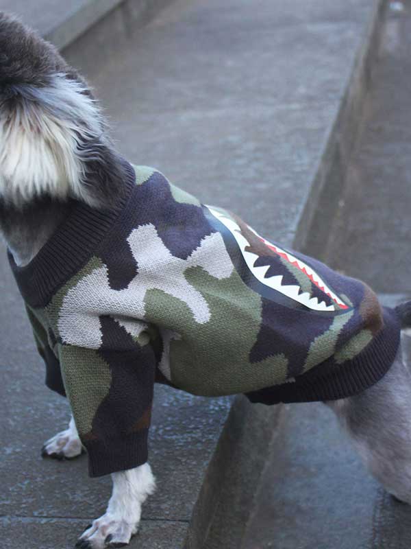 Dog Warm Winter Clothes Cute Fat Dog Pet Clothes Sweate-06-0247