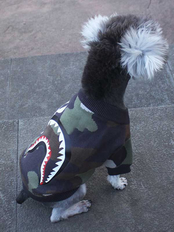 Dog Warm Winter Clothes Cute Fat Dog Pet Clothes Sweate-06-0247