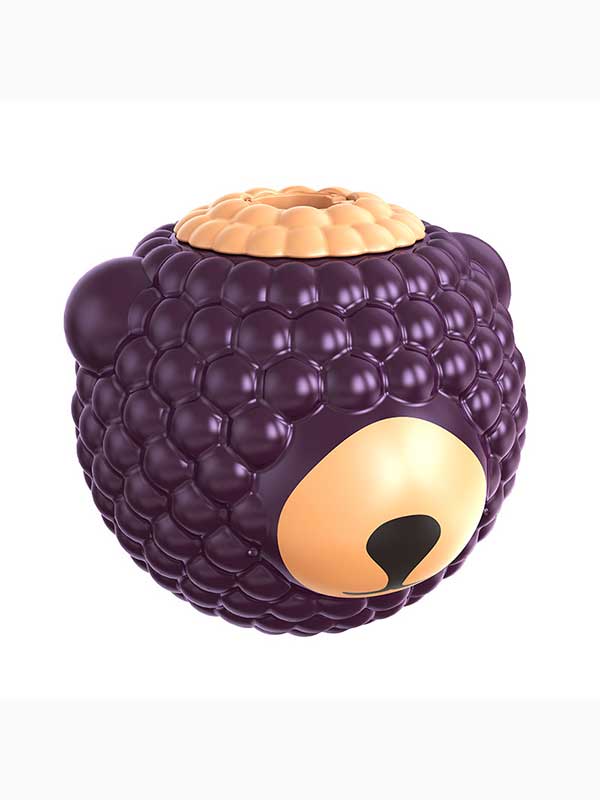 Raspberry Bear Treat-Dispensing Dog Toy with TPR+ABS Bite-Resistant Design 112-251029 Raspberry Bear Treat-Dispensing Dog Toy with TPR+ABS Bite-Resistant Design
